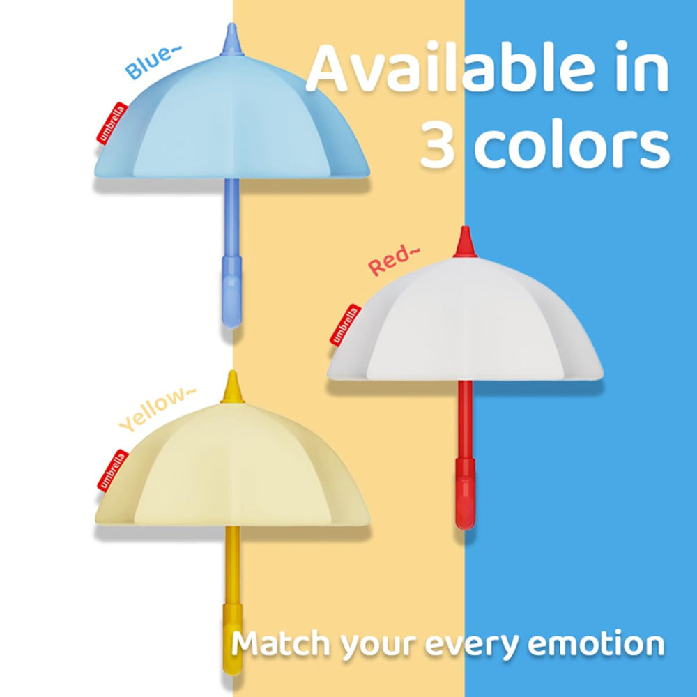 Dreaming My Dream umbrella night light in kid's room creates cozy bedtime ambiance.