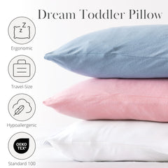 Dreamland Baby 13x18 pillow-size helps toddlers feel secure during nap or bedtime.