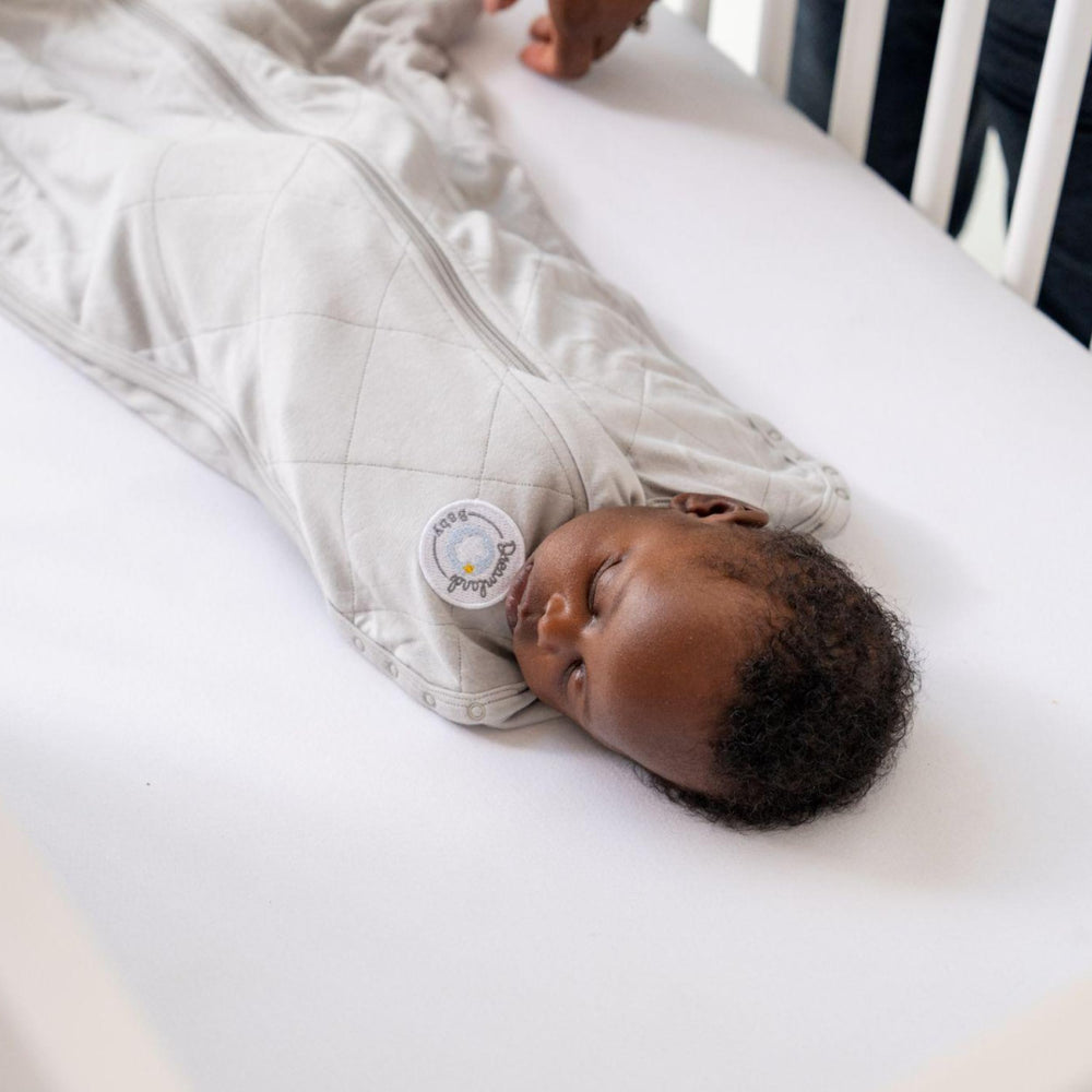 Dreamland Baby swaddle mauve helps gentle, calming sleep routines