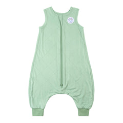 Dreamland Baby toddler sleep sack with feet in exterior view shows plush viscose fabric.