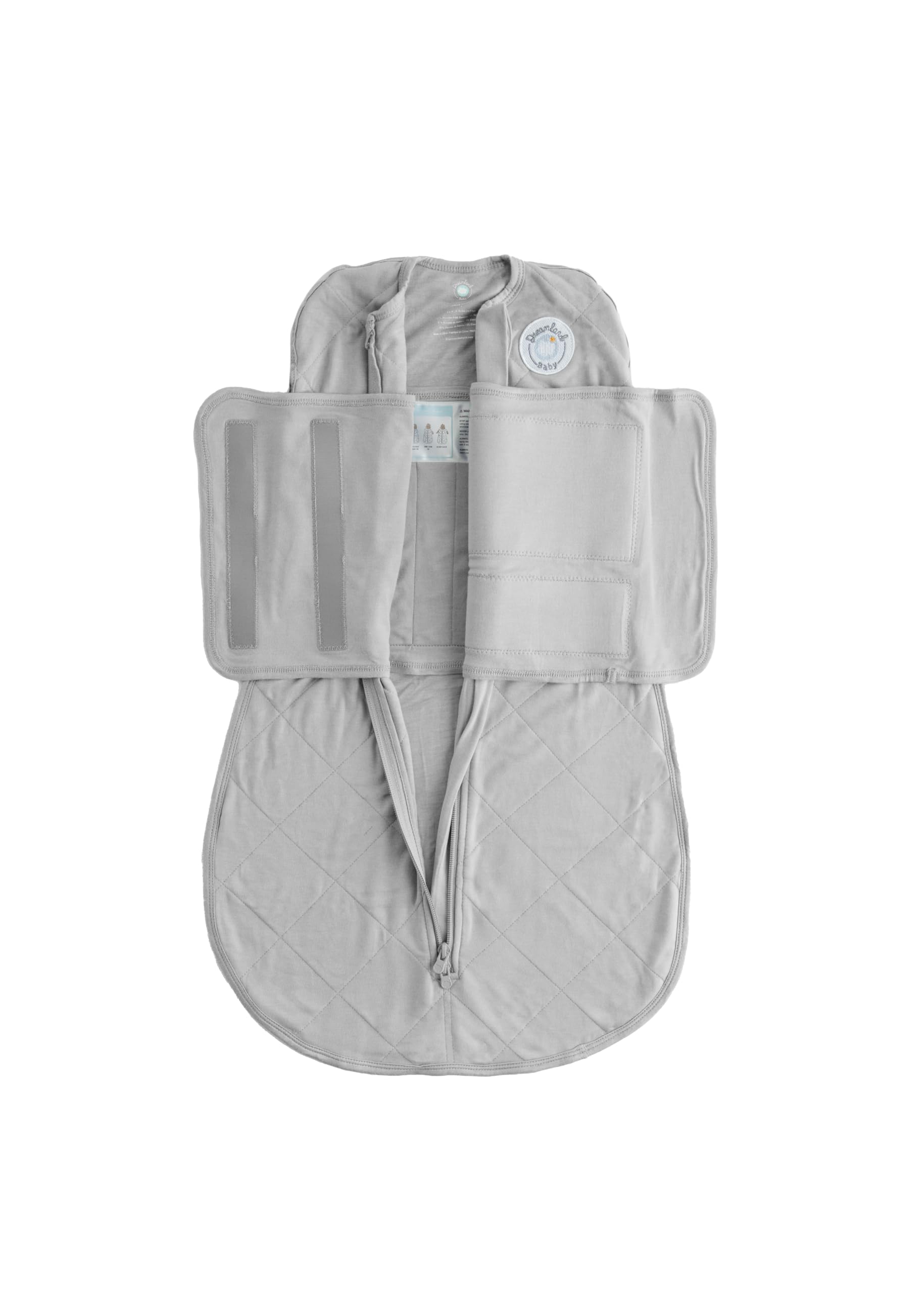 Dreamland Baby viscose swaddle grey folded highlighting premium fabric for cozy nights