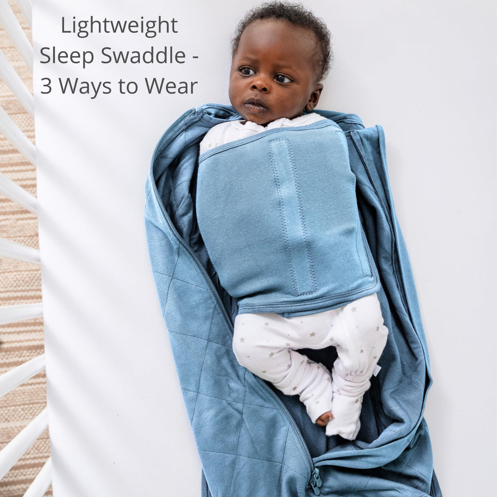 Dreamland Baby viscose swaddle Ocean 3-way adjustability for growing baby