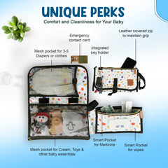 Dreamland Delights foldable lightweight mat ready for portable diapering