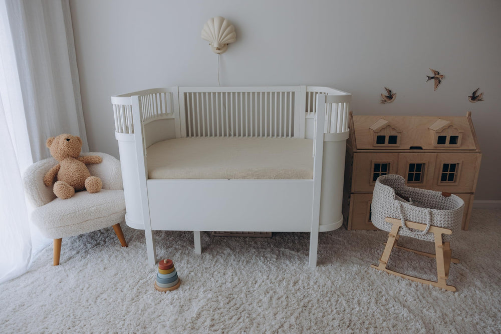 Dreamology color options Olive and Ecru coordinate with nursery decor