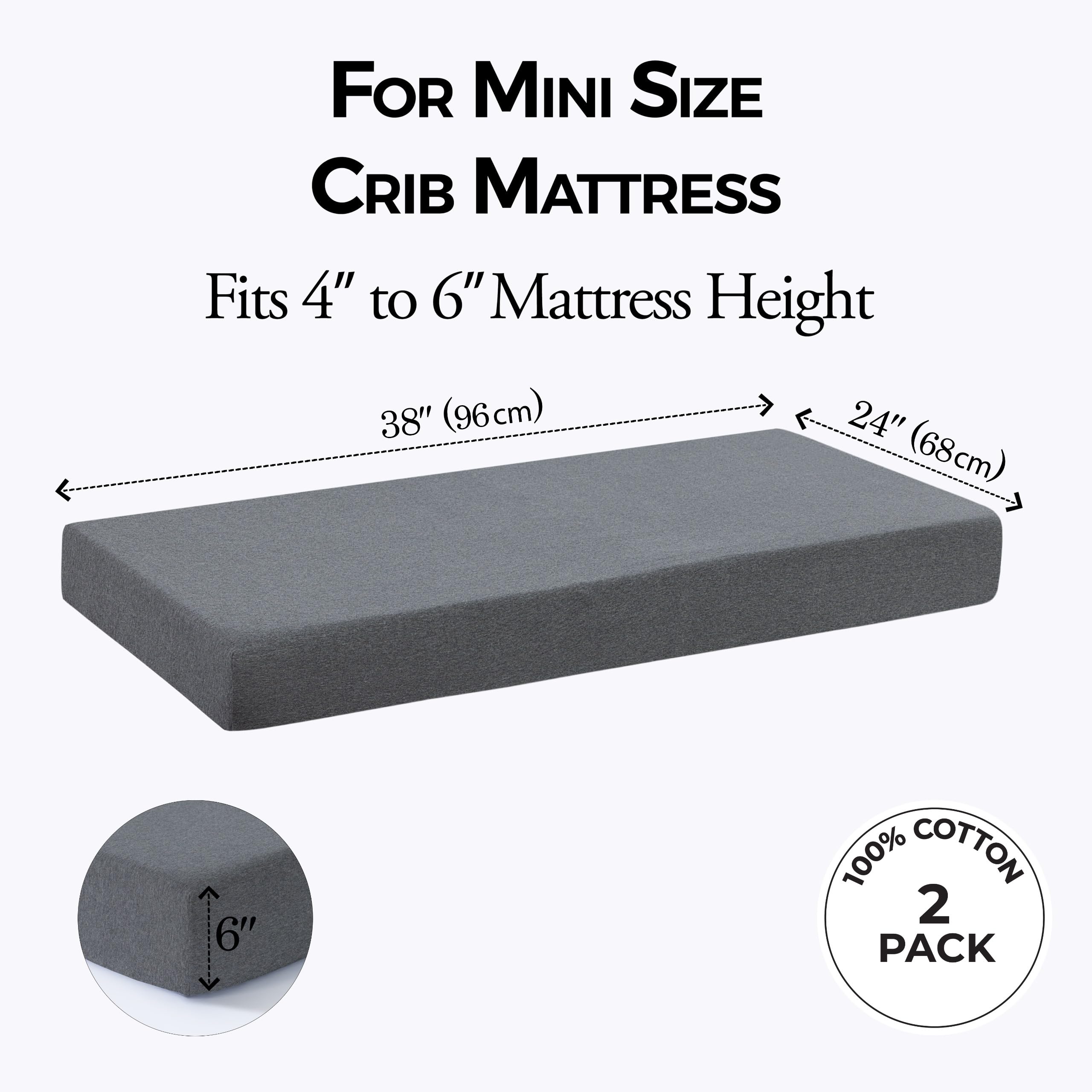 Dreamology mini crib sheet fitted for pack and play mattresses improves quick daily changes.