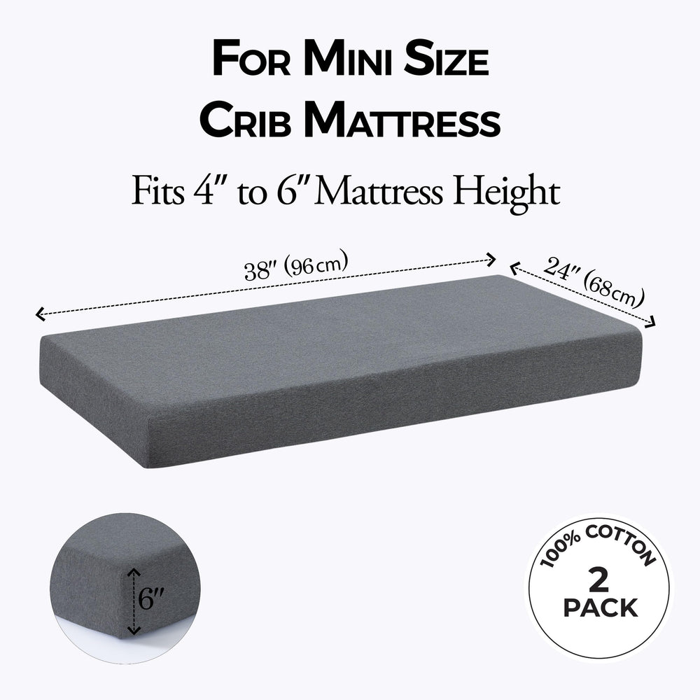 Dreamology mini crib sheet fitted for pack and play mattresses improves quick daily changes.