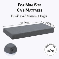 Dreamology mini crib sheet fitted for pack and play mattresses improves quick daily changes.