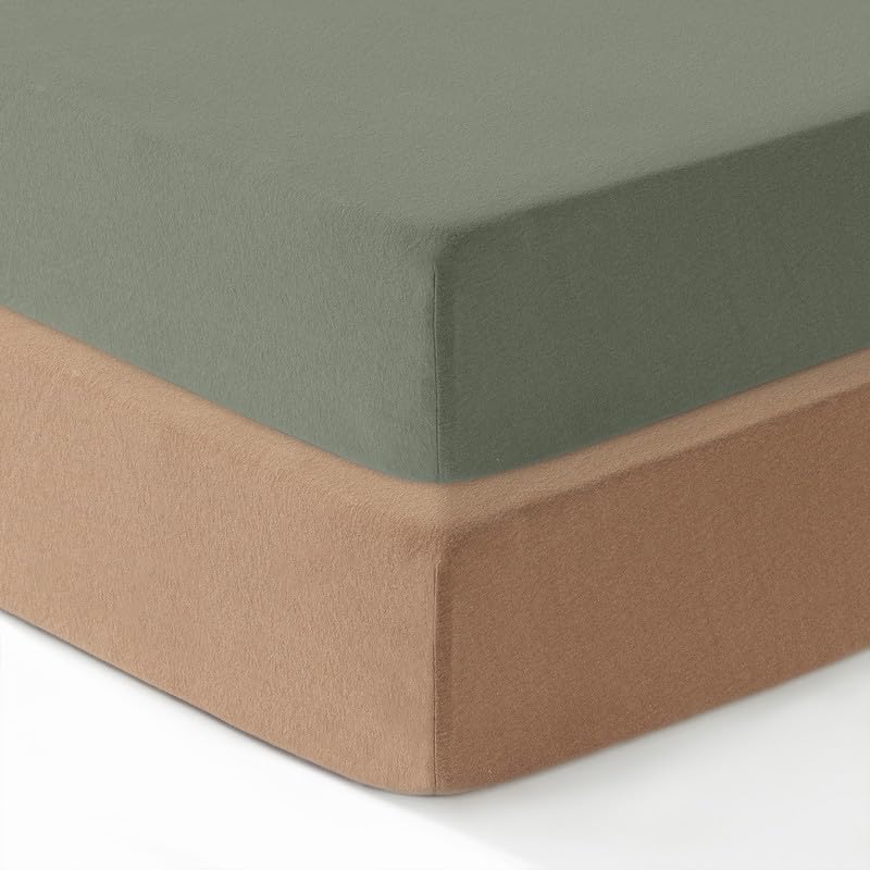 Dreamology mini crib sheets 2-pack folded, soft texture for baby comfort
