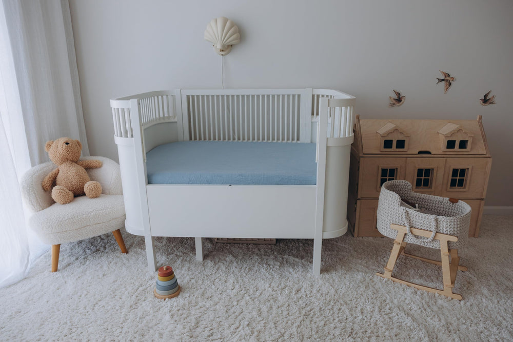 Dreamology unisex colors coordinate with any nursery decor.