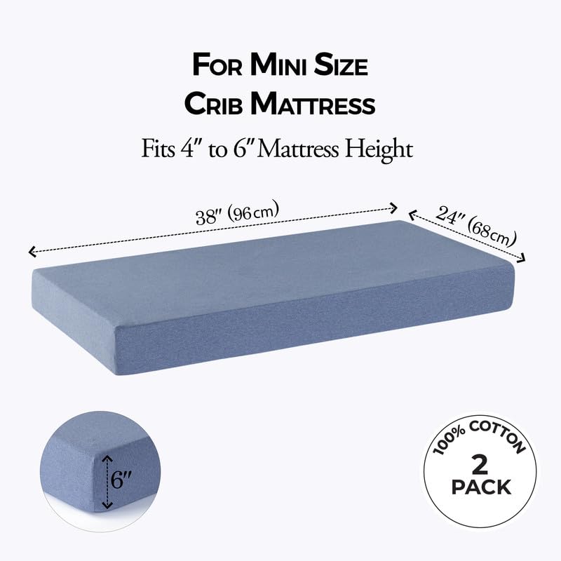 Dreamology mini-crib-sheets-washable close-up—machine washable for quick cleanups.