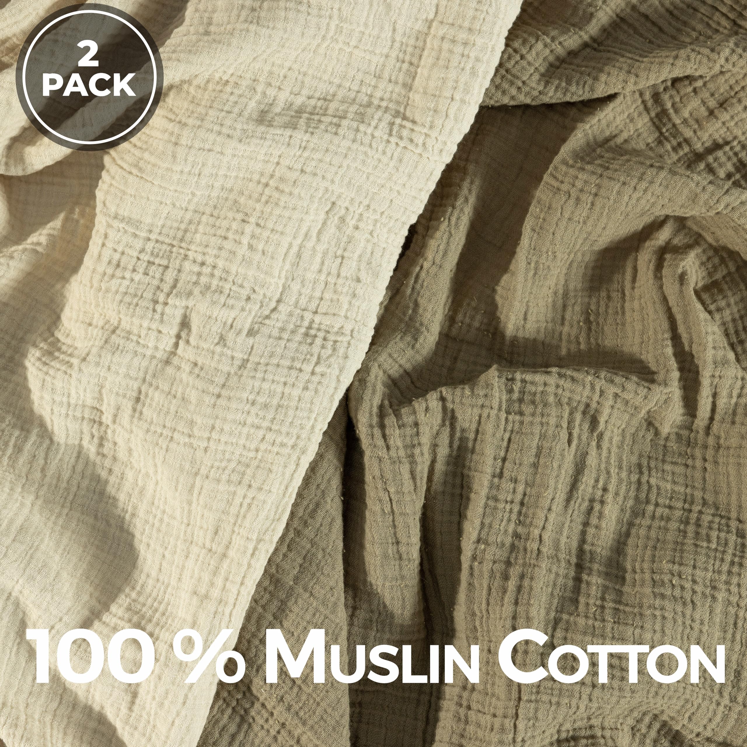 Dreamology muslin blanket care, machine washable and durable for everyday use.