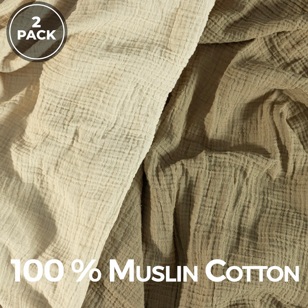 Dreamology muslin blanket care, machine washable and durable for everyday use.