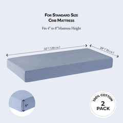 Dreamology premium cotton soft crib sheet offers gentle skin contact