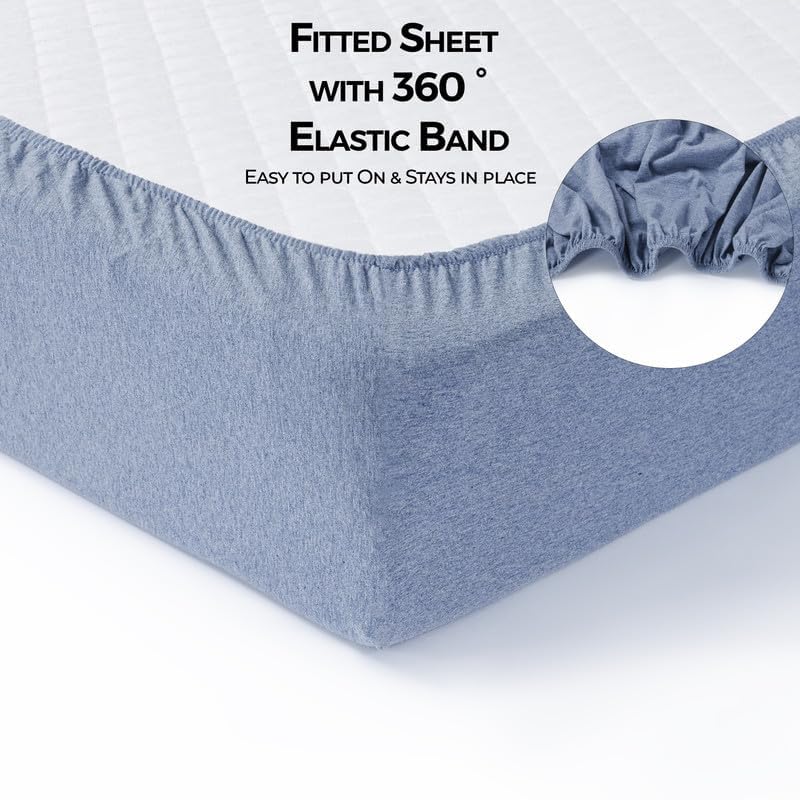 Dreamology 2-pack crib sheets folded neatly for storage