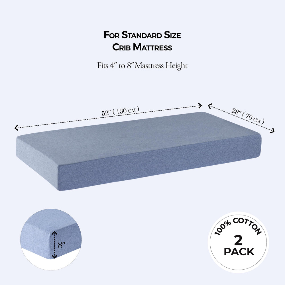Dreamology 2-pack crib sheets resist pilling and stay soft after many washes.