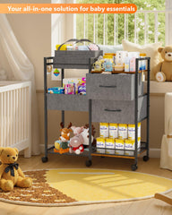 DreamPine nursery fabric liners provide soft, durable storage.