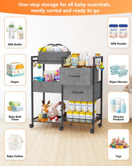 DreamPine rolling cart with 360° wheels for easy movement.