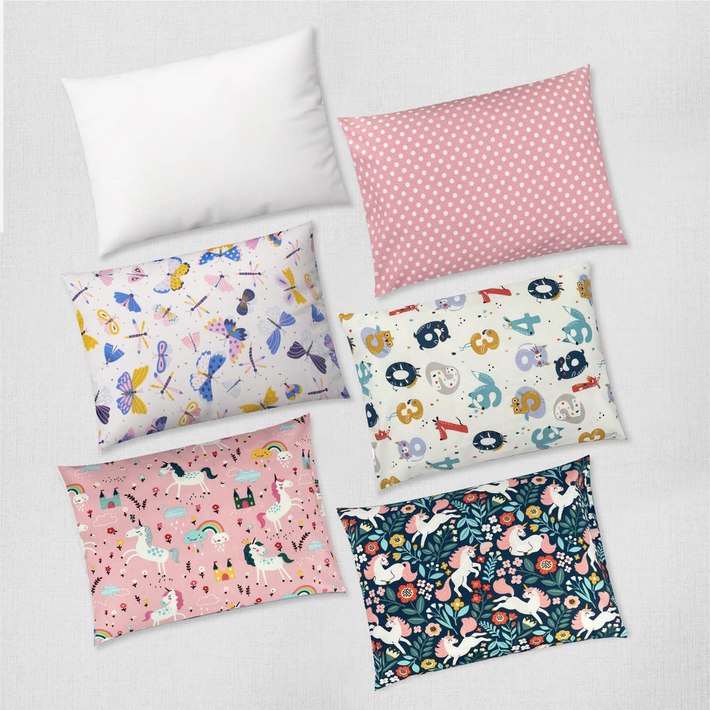Dreamtown Kids breathable pillow image emphasizes safety with non-toxic materials and American craftsmanship