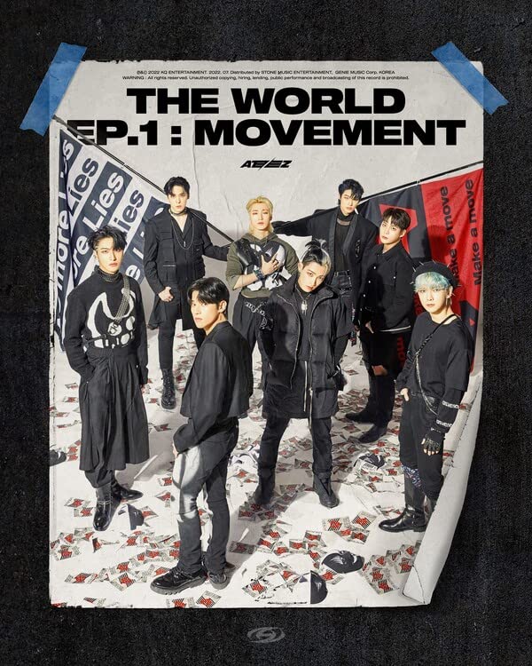 DREAMUS ATEEZ World EP1 Diary Version Cover with diary-inspired aesthetic