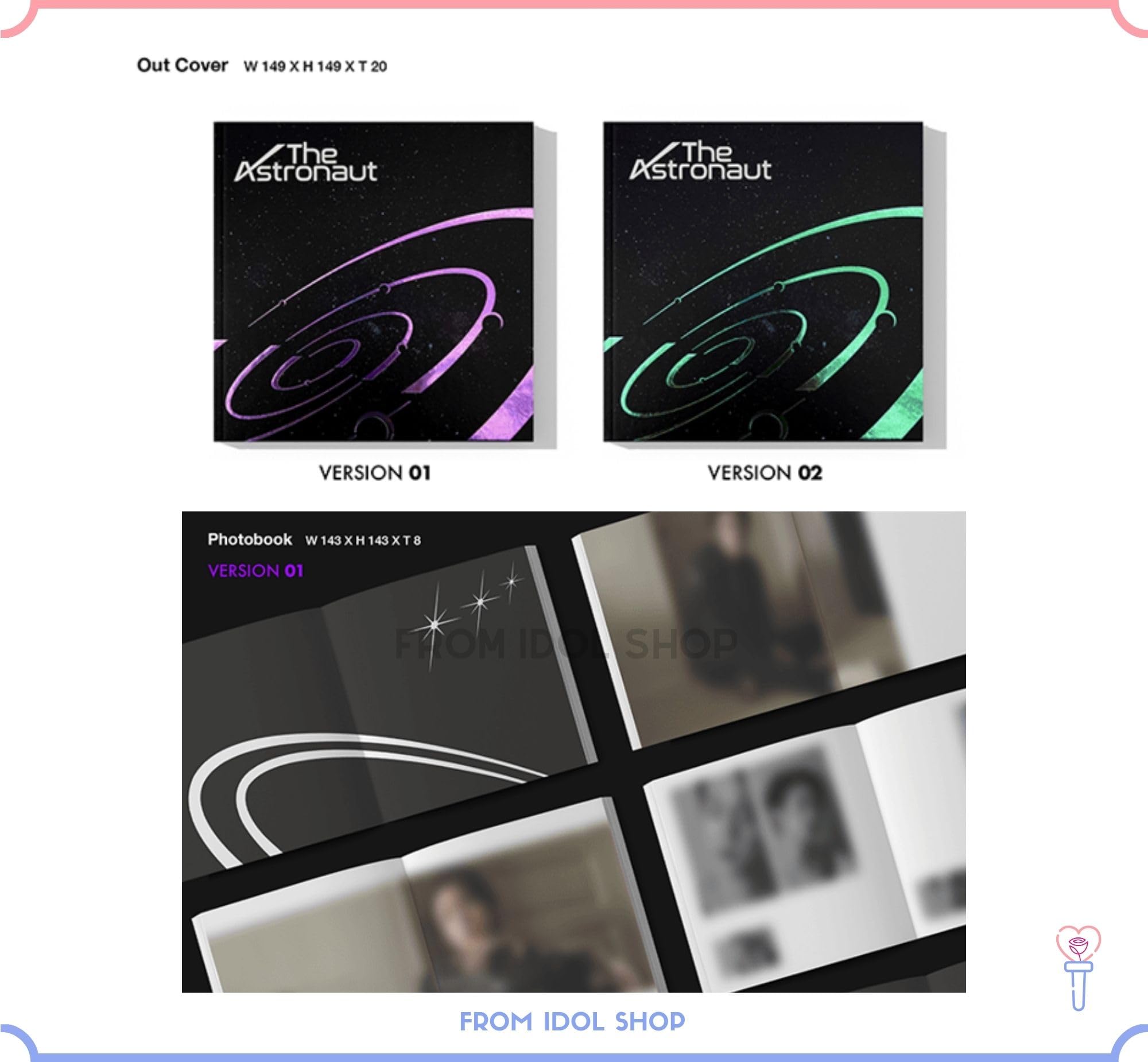 DREAMUS BTS JIN The Astronaut folding poster highlights vivid art for display.