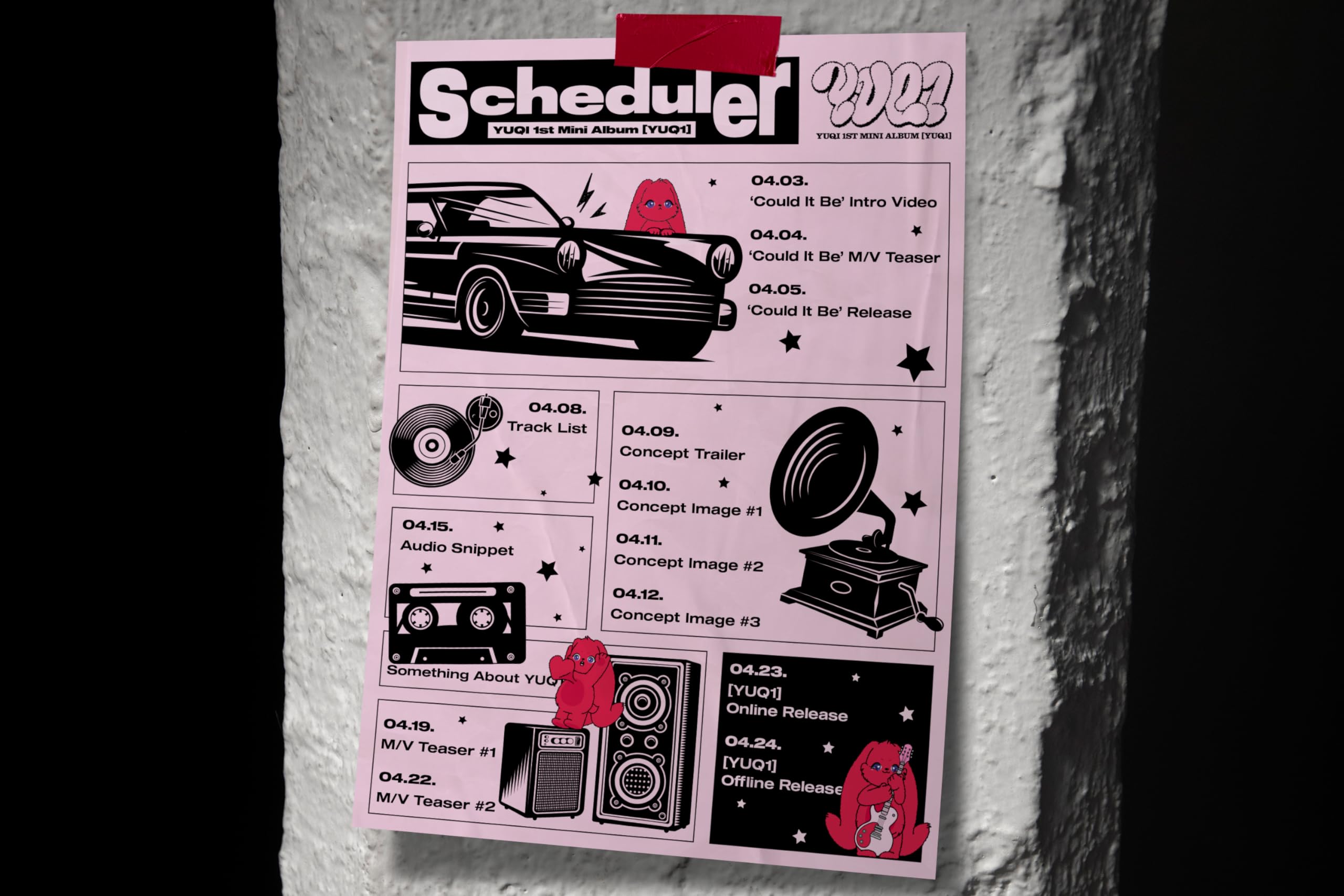 DREAMUS G-IDLE Yuqi YuQ1 inside-art pages for immersive listening