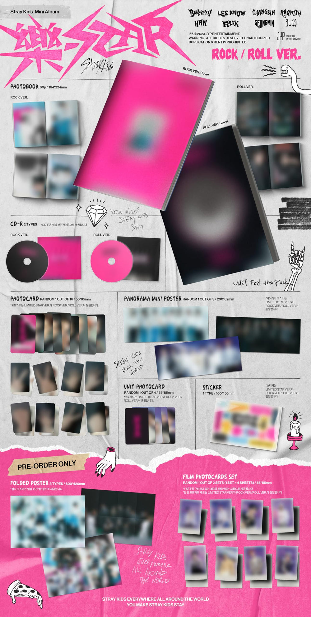 DREAMUS Stray Kids ROCK-STAR contents included show booklet and inserts