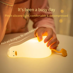 Drecoam existential crisis duck lamp adds playful bedside decor for kids' rooms.