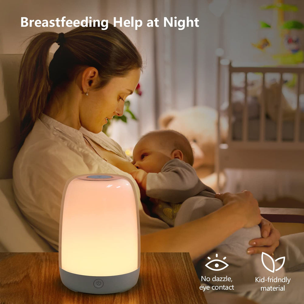 Dremkit Nursery Light breastfeeding-use scene with dimmed glow