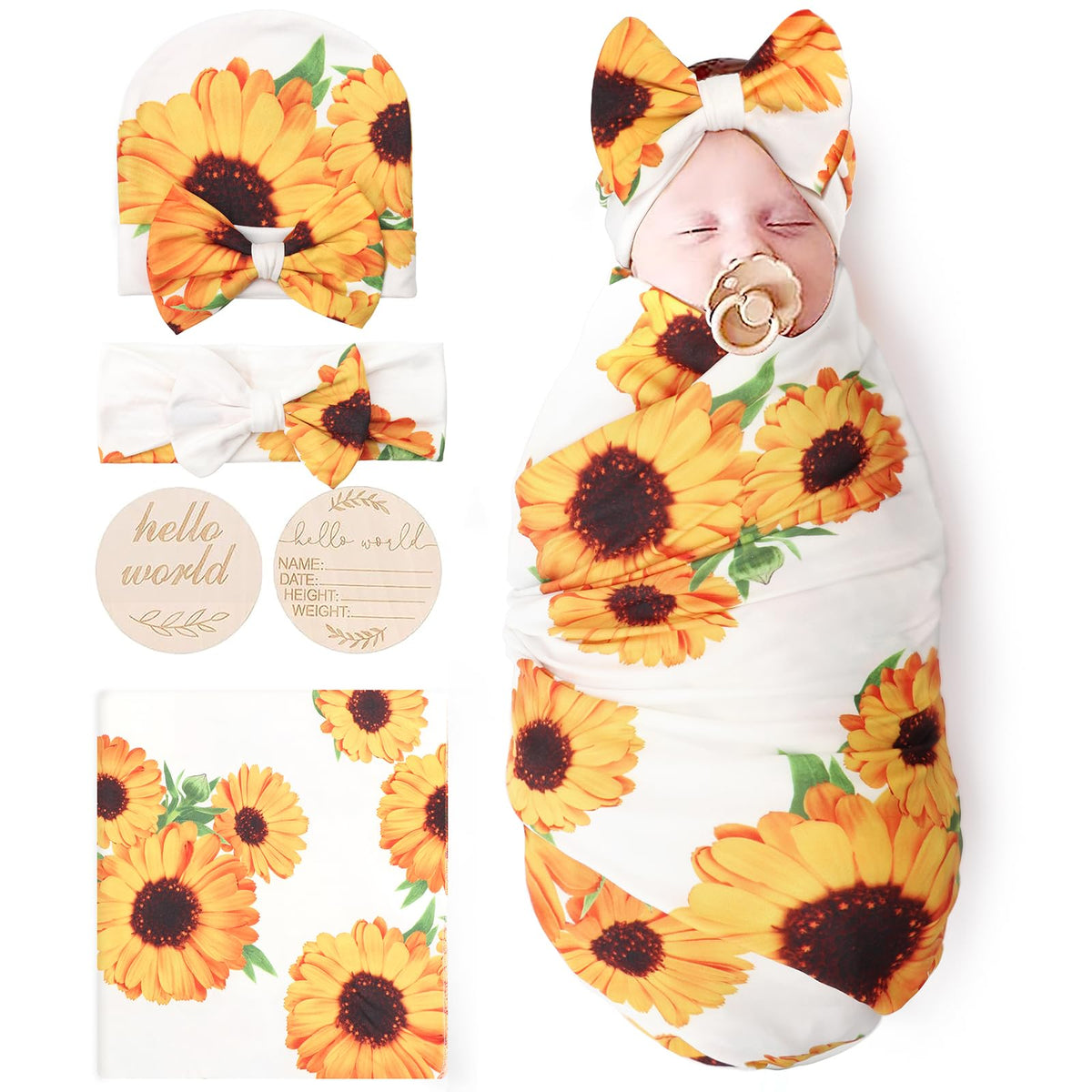 DRESHOW BQUBO baby blanket floral pattern for cozy newborn photos