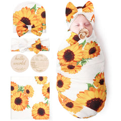 DRESHOW BQUBO baby blanket floral pattern for cozy newborn photos