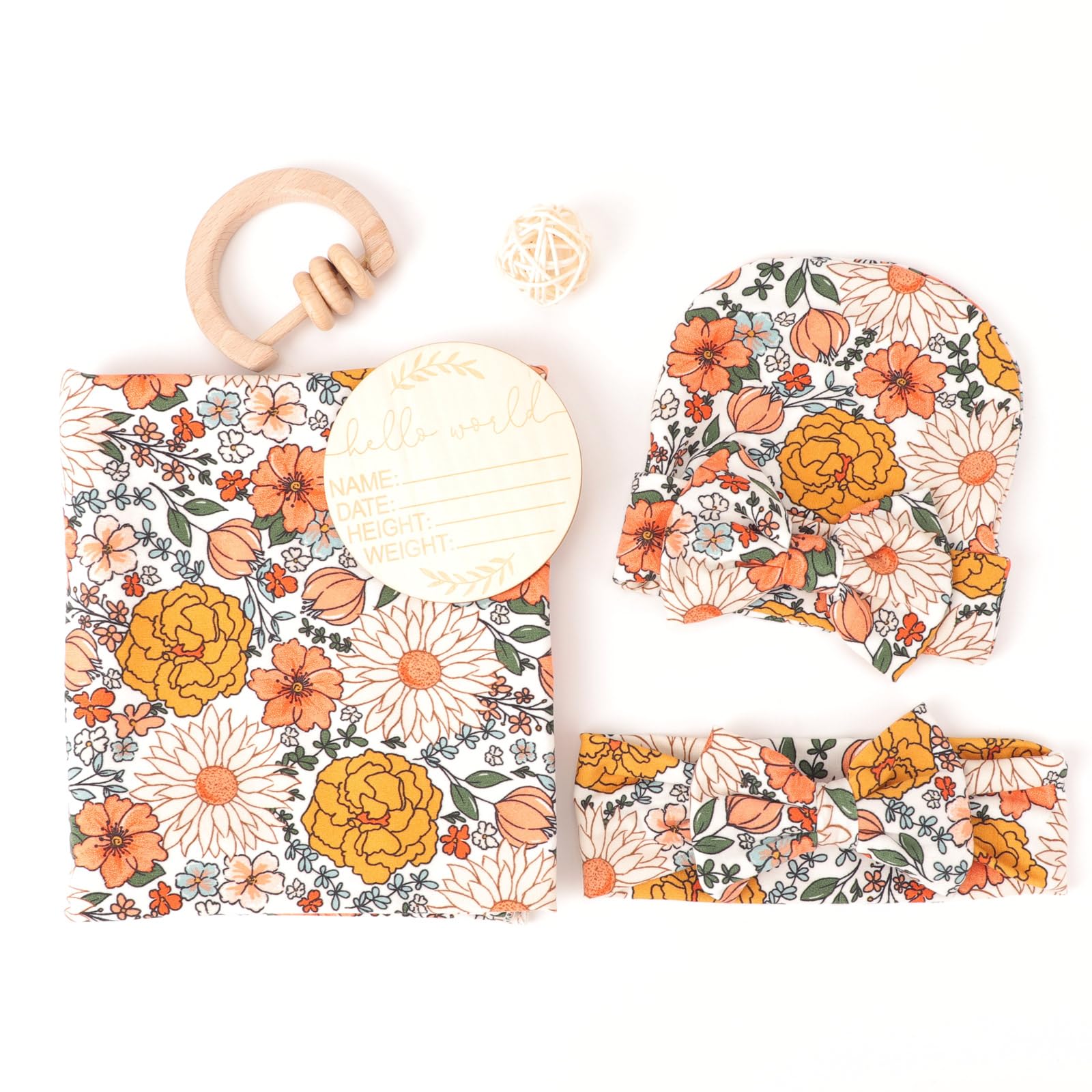 BQUBO bow hat on newborn adds style and warmth.