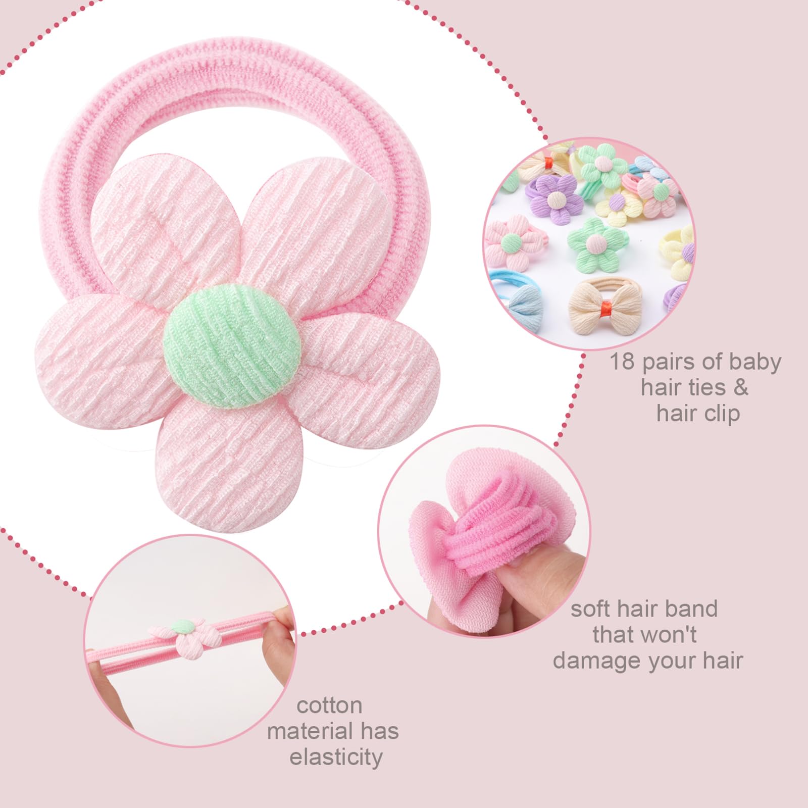 DRESHOW BQUBO flower clips as cute party and photo props