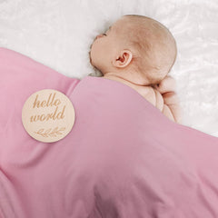DRESHOW BQUBO baby headband closeup emphasizes gentle stretch for easy wear.