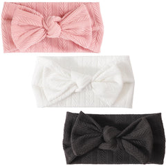 DRESHOW BQUBO baby headbands 3-pack in playful colors for easy outfit matching