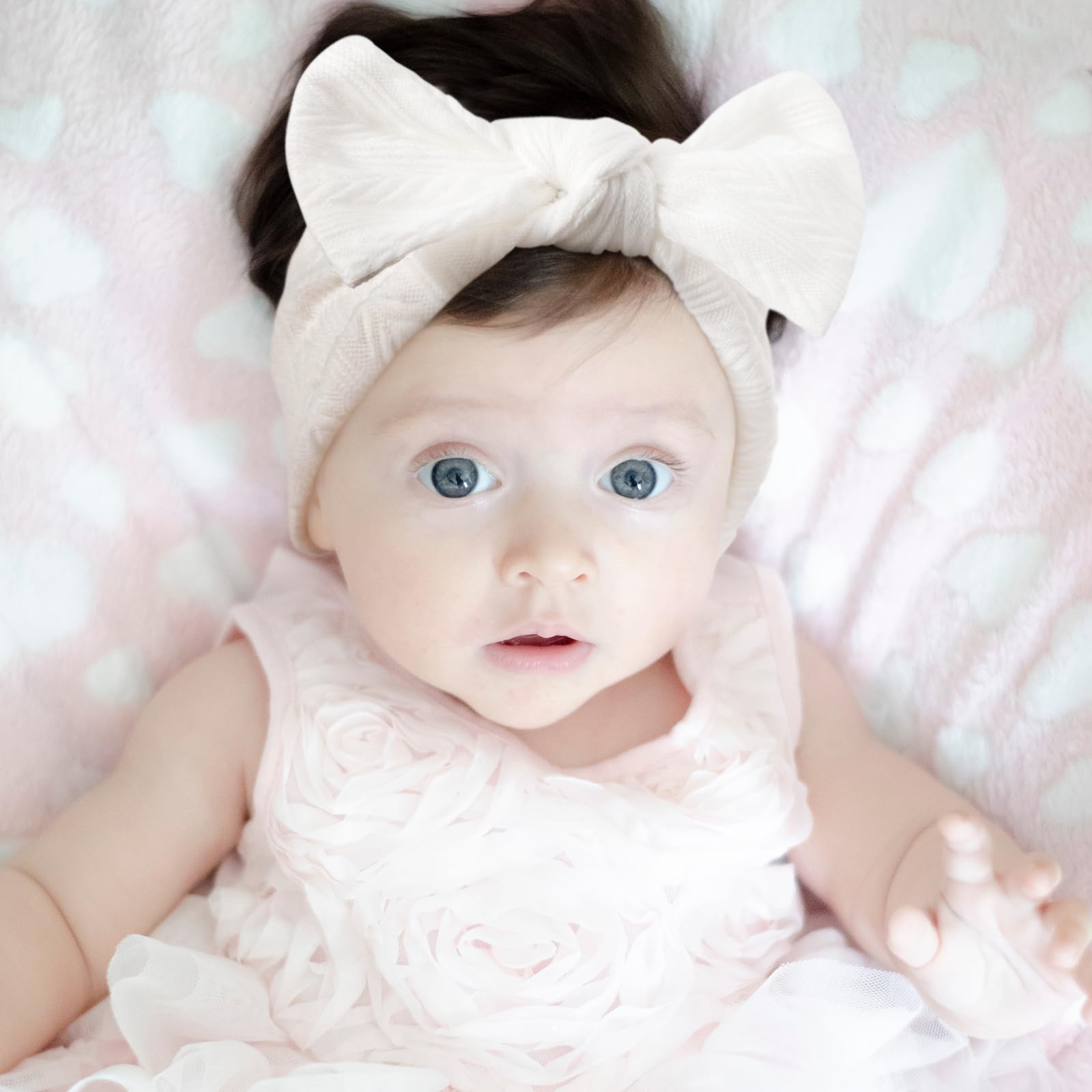 DRESHOW BQUBO headbands feature elastic-fit for comfy growth with your baby