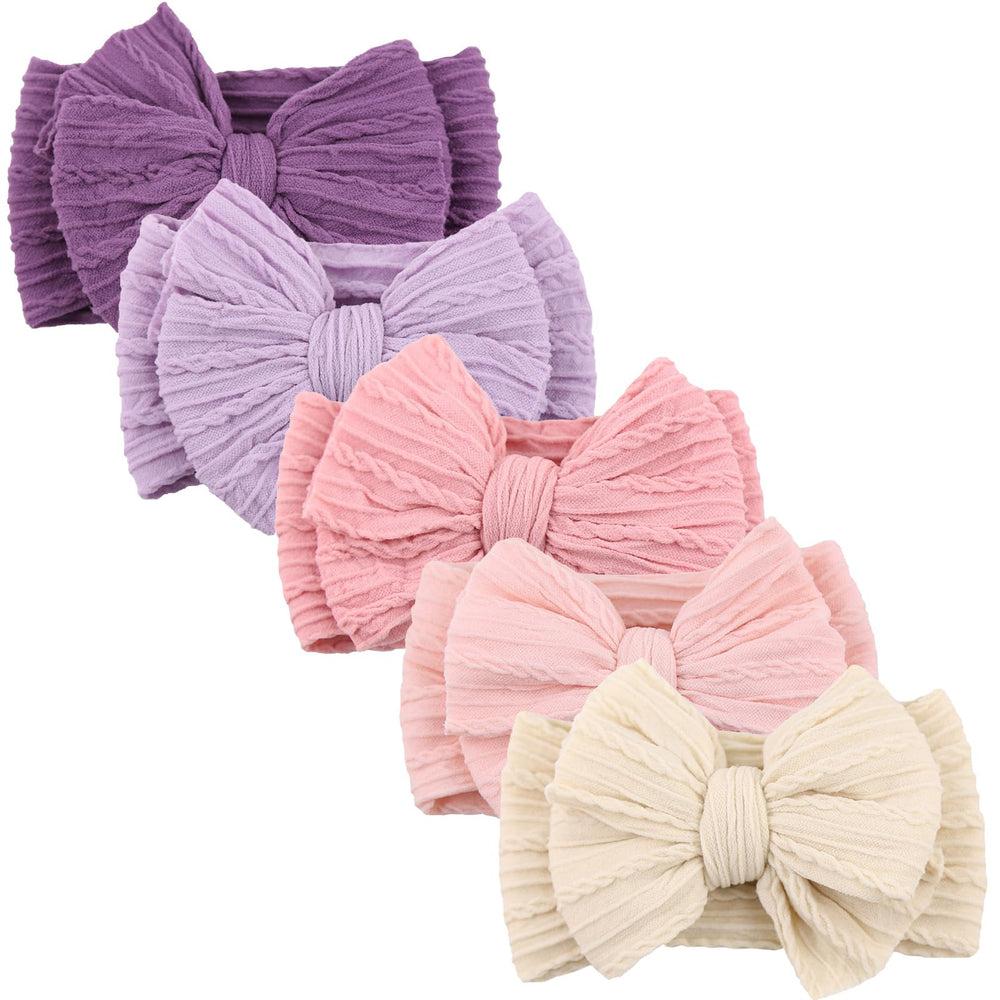 DRESHOW BQUBO baby headbands set in vibrant colors for cute everyday looks.