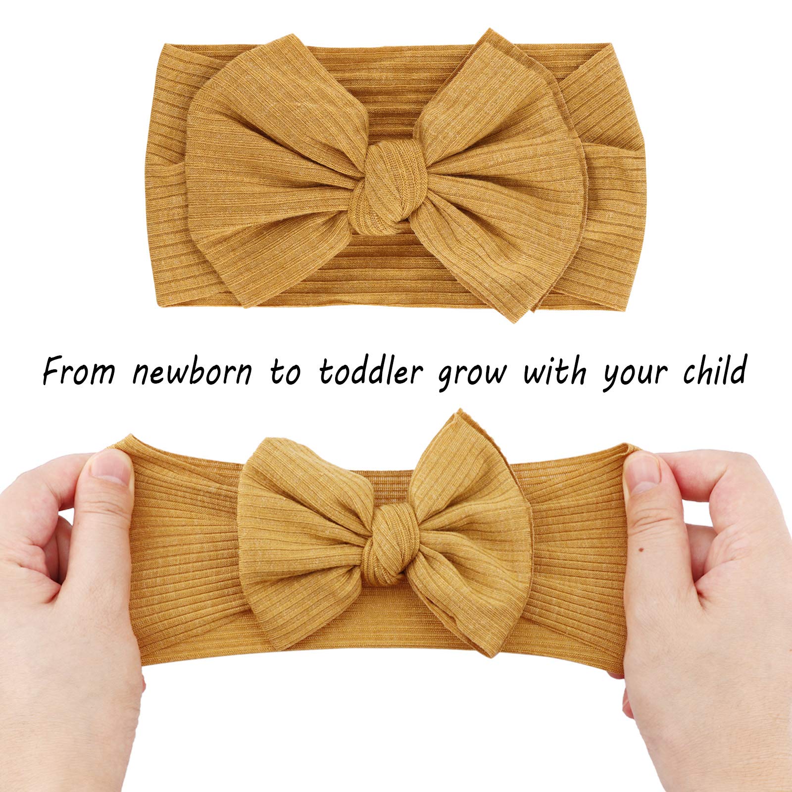 DRESHOW BQUBO baby nylon headband complements outfits during outings.