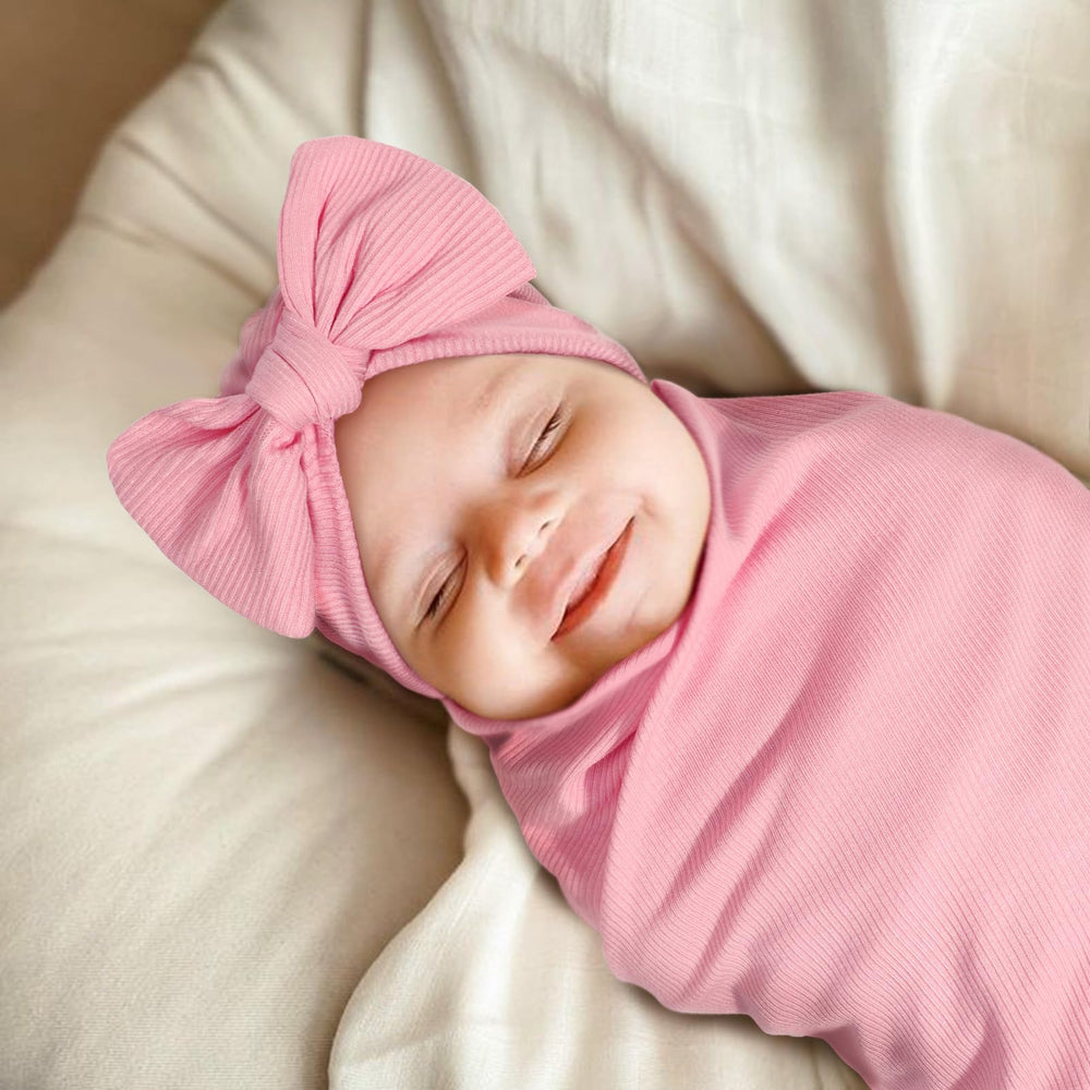 DRESHOW BQUBO bow hat adds adorable styling for newborn photos.