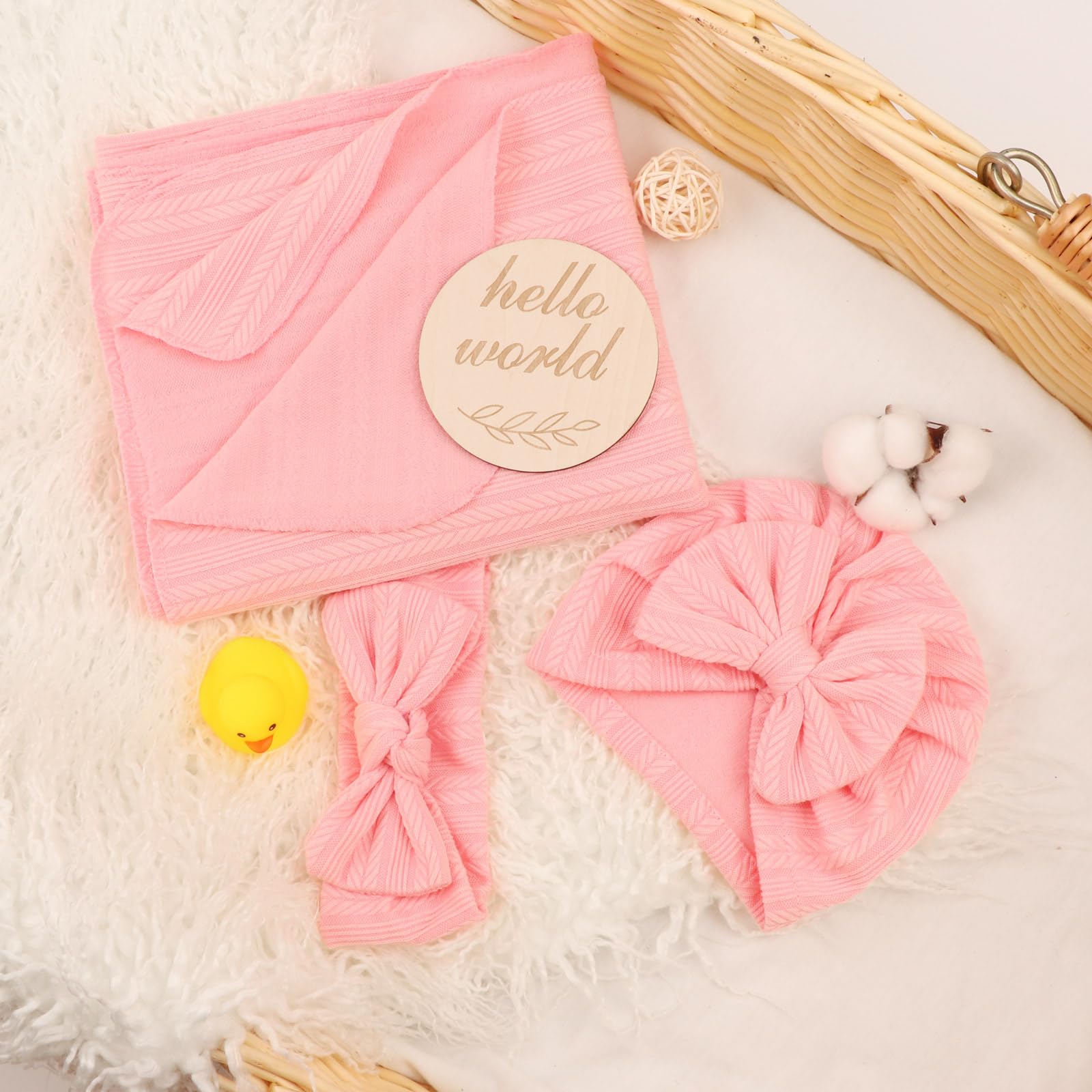 DRESHOW BQUBO Hello World birth card accent, a keepsake.