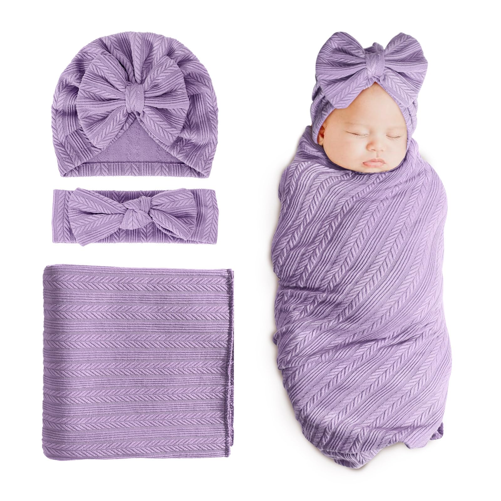 DRESHOW BQUBO newborn blanket in soft fabric provides gentle warmth for delicate skin.