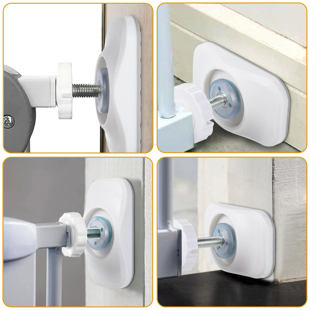 Dreyoo extender helps secure stairs and walkways with pressure-mounted gates.