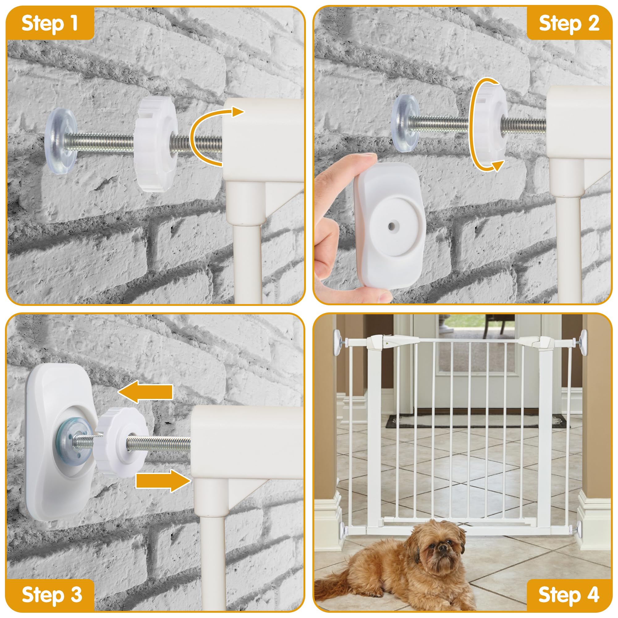 Dreyoo extender fits most safety gates and banisters.