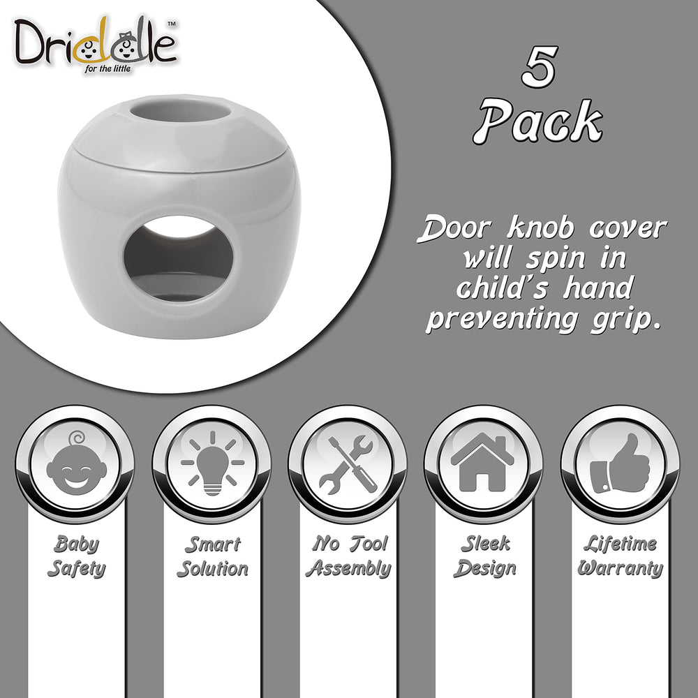 Driddle 5-pack installation view illustrating tool-free setup.
