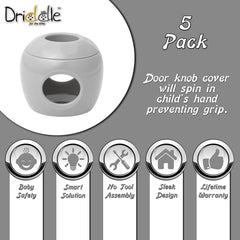Driddle 5-pack installation view illustrating tool-free setup.