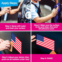 American Vinyl kids-on-board sticker on vehicle surface promotes drive-safely awareness