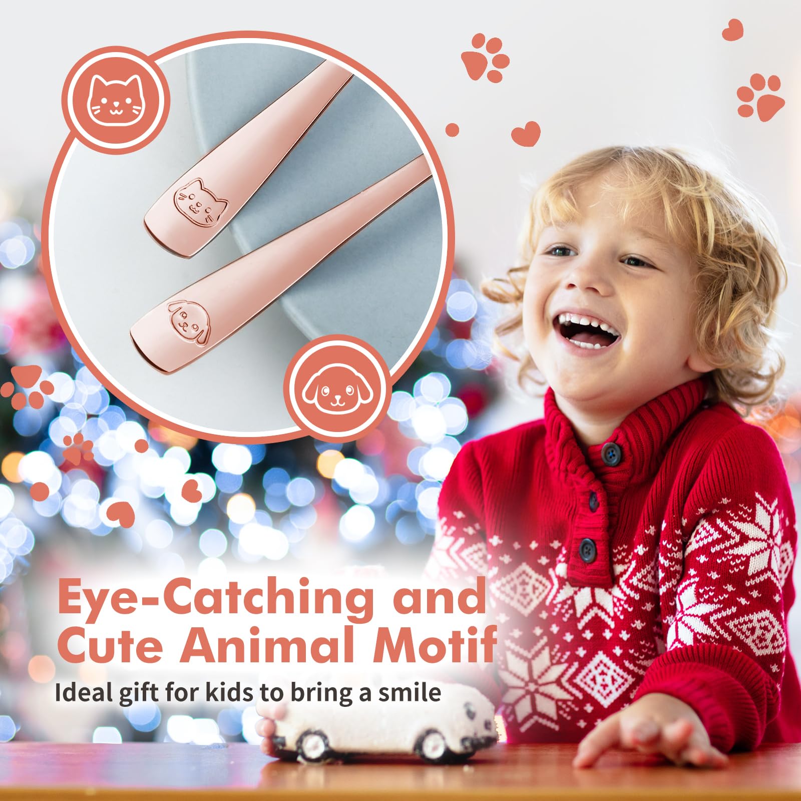 DRKIO animal motifs on utensils to boost mealtime engagement.