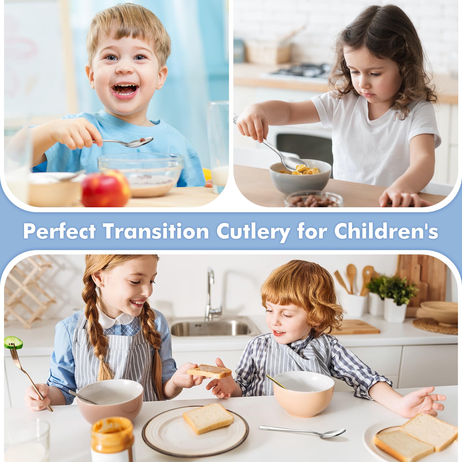 DRKIO ideal transitional cutlery for growing children.