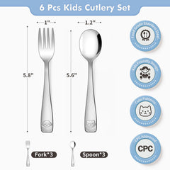 DRKIO kid spoons with rounded bowls for precise bites.