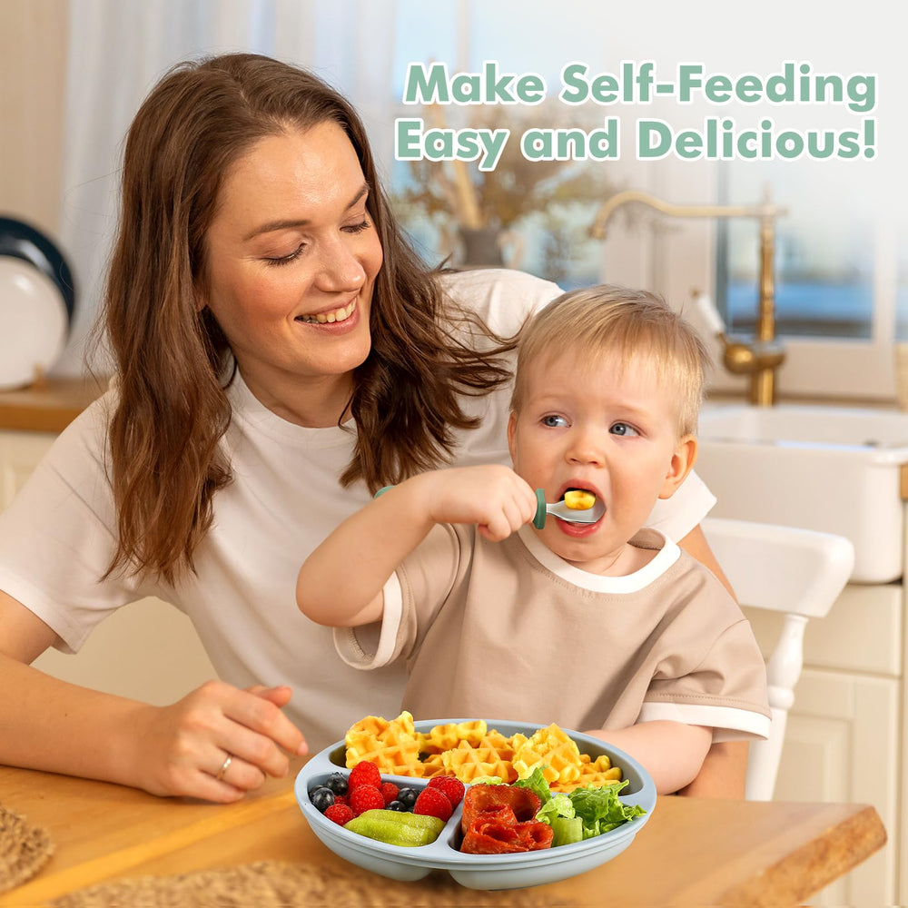 DRKIO 6-piece set shows kid-friendly colors that spark mealtime curiosity.