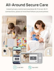 Dr.Care LumiView baby unit night vision enabling clear viewing in darkness